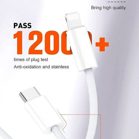 Ldnio USB-C to Lightning Cable 30W Λευκό 2m