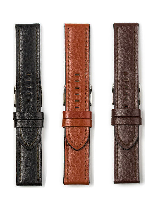 KOSTELO Leather Strap Tabac Brown 24mm