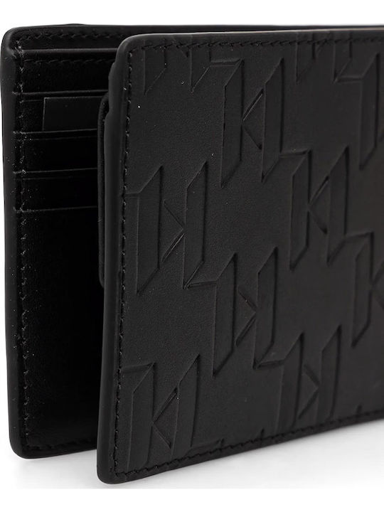 Karl Lagerfeld Кожено Мъжки Портфейл Черен Karl Lagerfeld Кожено Мъжки Портфейл Черен