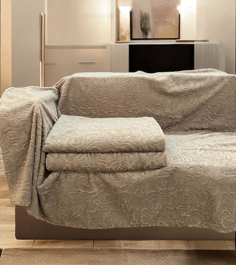 Linea Home Триместен диван Throw Rossa противоплъзгащо 180x300см. Мока