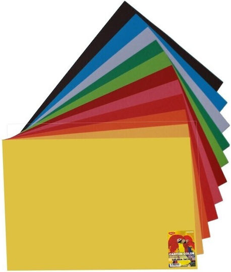 Set 10 Sheets Colored Cardboard 270 Gsm 70x100 Daco