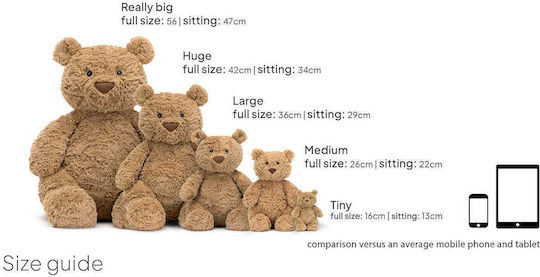 Jellycat Ursuleț de pluș Bartholomew Bear 26 cm. BARM3BR | Skroutz