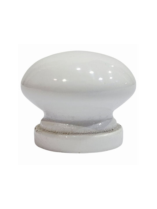ACM Knob Furniture made of Wooden White 11975-000-KSIL 1pcs