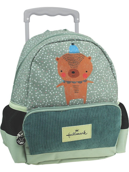 Hallmark School Bag Trolley Elementary, Elementary Gray with Water Bottle Holder 12Liters