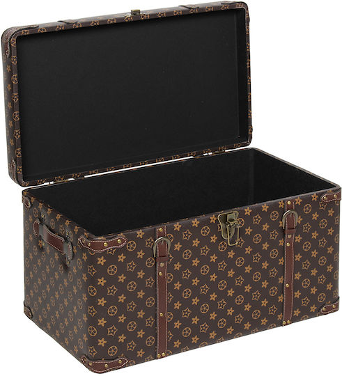 Keskor Wooden Decorative Trunk Brown 69x41x41cm