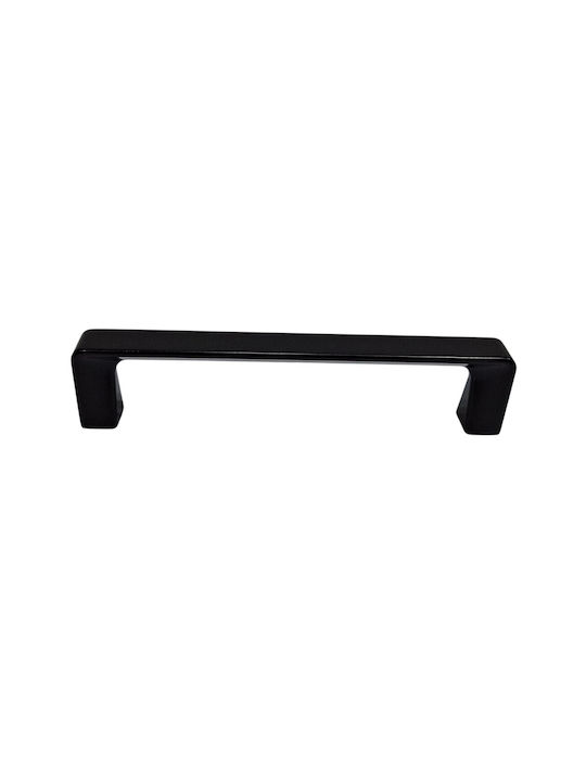 ACM Handle Furniture made of Zamak & Metallic Black matte 142mm (Center Distance 128mm) 11978-128-MAU 1pcs