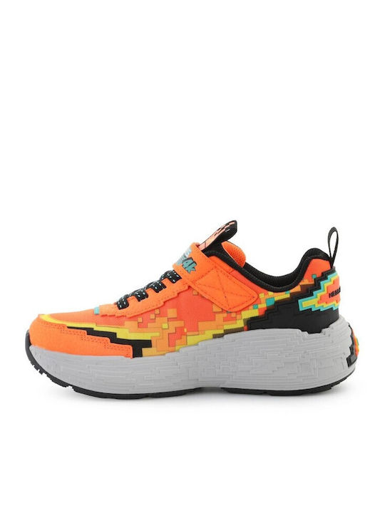 Kids Sneakers with Hoop & Loop Closure Orange