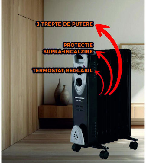 Hausberg HB8909NG Καλοριφέρ Λαδιού με 9 Φέτες 2000W