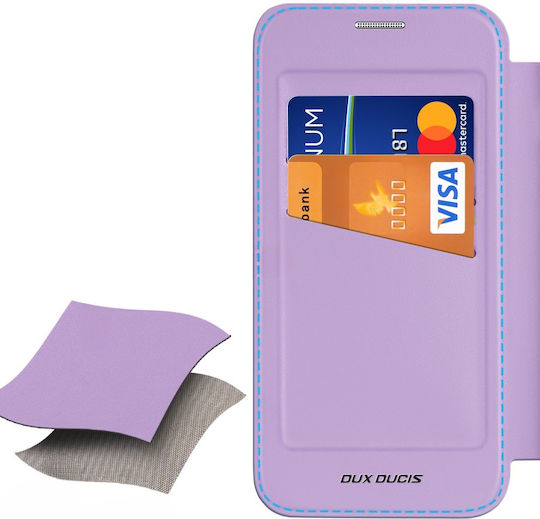 Dux Ducis Skin X Pro Brieftasche Silikon Lila Galaxy S25 Edge