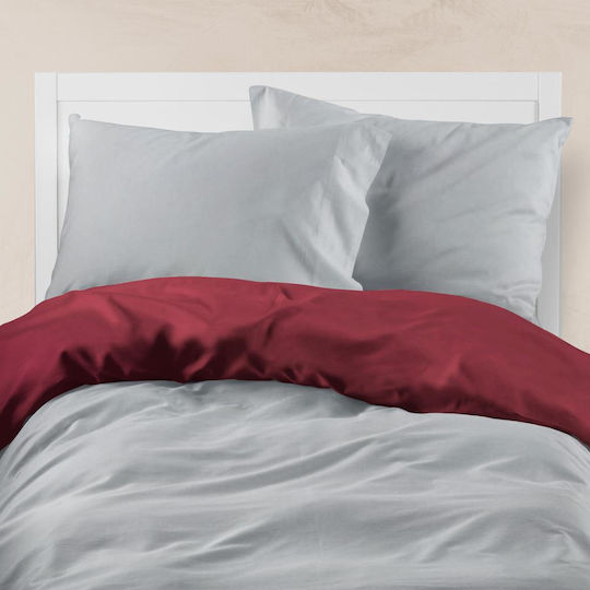 Borea Duvet Cover Cotton Queen 220x240 Petrol-yellow