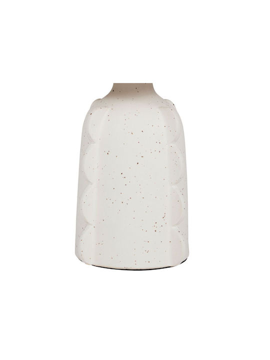 Ostaria Ceramic Table Lamp for Socket E14 with Beige Shade and Base