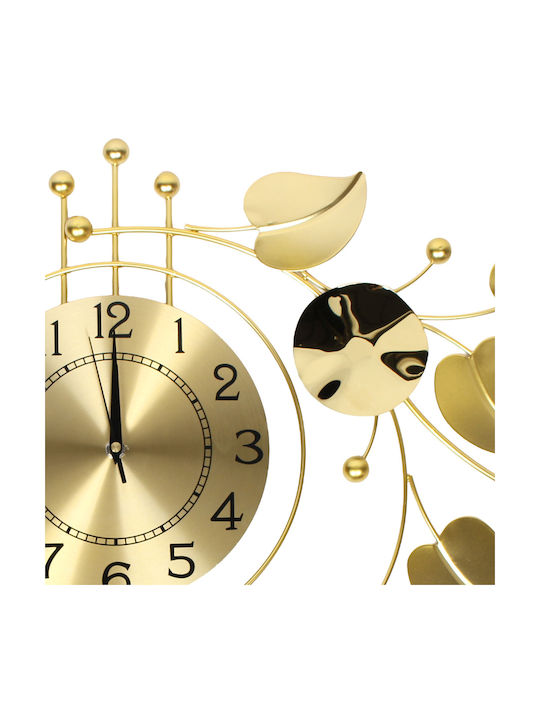 Keskor Wall Clock Metallic Gold 94x45cm