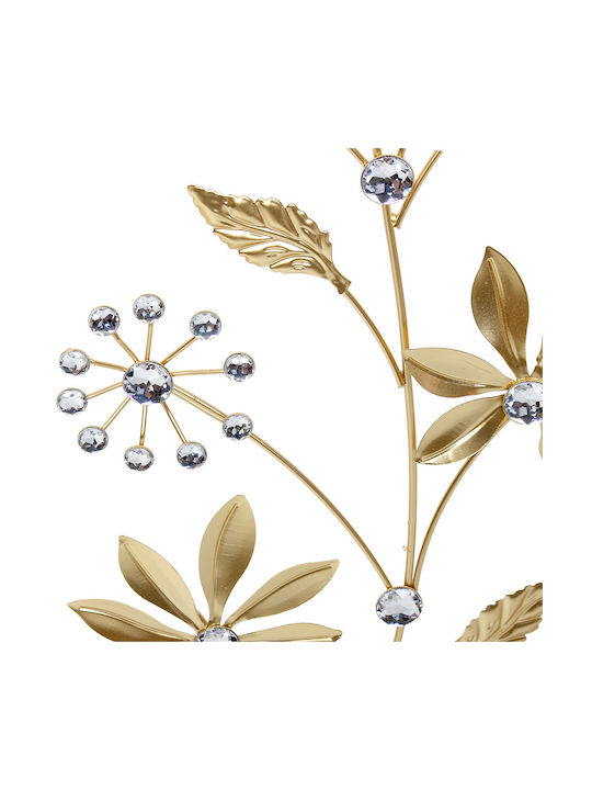 Keskor Gold Wall Decor Made of Metal 90x30cm