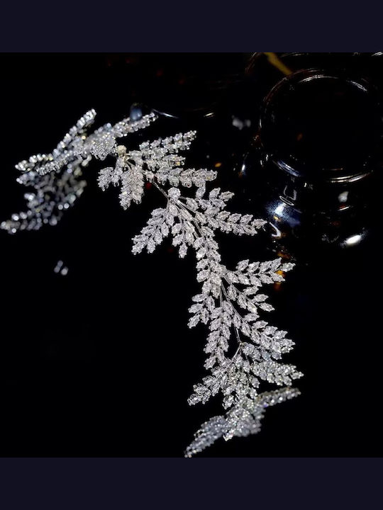 Luna Beautiful Headpiece with Very Sparkling Crystals of Absolute Clarity Fits All Wedding Dress Styles
