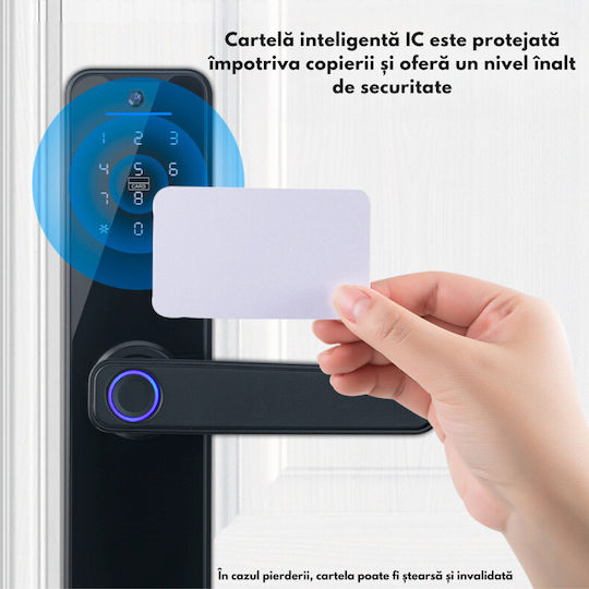 Lacăt Electronic în culoare Negru cu Conectivitate Wi-Fi