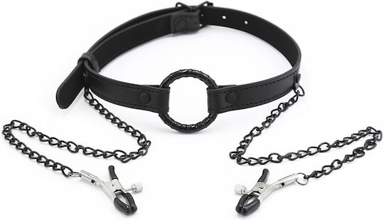 Kinksters Σφιγκτήρες Θηλών σε Μαύρο Χρώμα