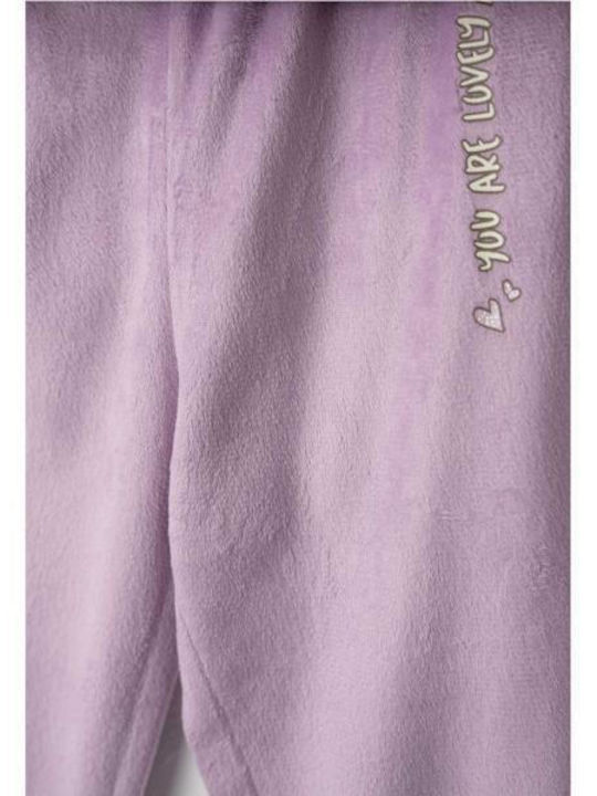 Evita Kids Winter Nightwear Ecru Lilac