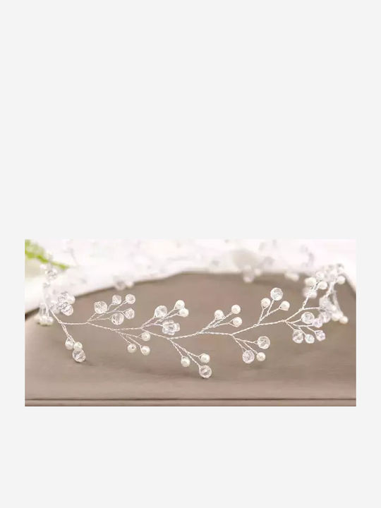 Beloved Flexible Hairvine White Pearls Beads