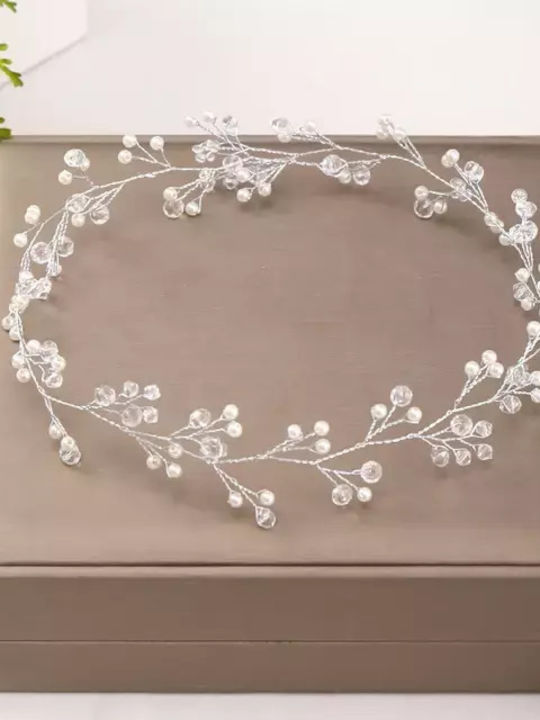 Beloved Flexible Hairvine White Pearls Beads