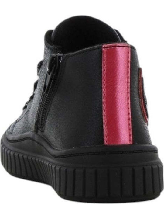 Anatomical Kids Boots with Laces Black