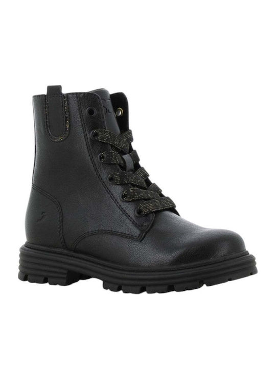 Anatomical Kids Boots with Laces Black