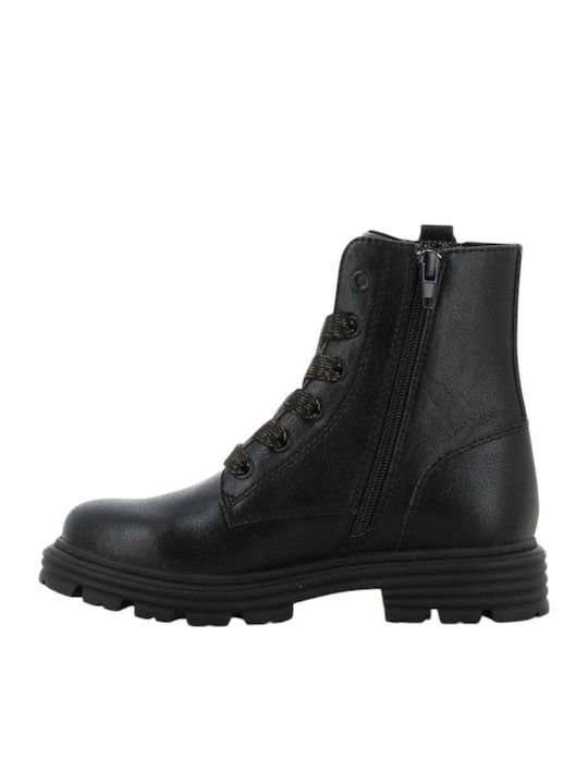 Anatomical Kids Boots with Laces Black