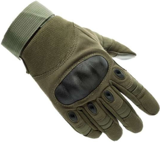 Tactical Touch Gloves Trizand L Khaki – Reinforced Sports Gloves Outdoor Activities 45p