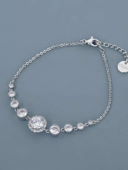 Women's Bracelet made of Steel with Zircon