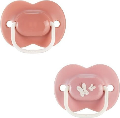 Tommee Tippee Anytime Ορθοδοντικές Πιπίλες Σιλικόνης Pink Butterfly για 18-36 μηνών 2τμχ