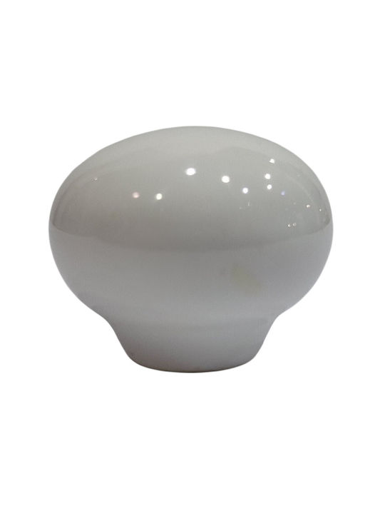 Premier Antique Knob Furniture made of Porcelain White 31mm (Center Distance 31mm) 11999-000-ARG1 1pcs