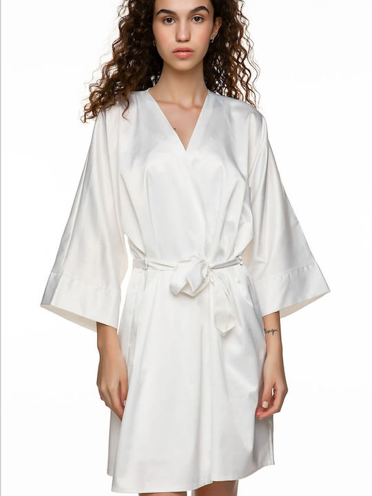 Summer Women's Robe White
