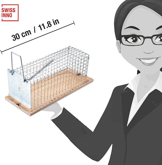 Swissinno Mouse Trap Cage Made of Metal 30x12x12cm 1.585.001