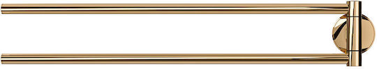 TIGER Double Wall-Mounted Bathroom Rail ​45.9x5.2cm Gold