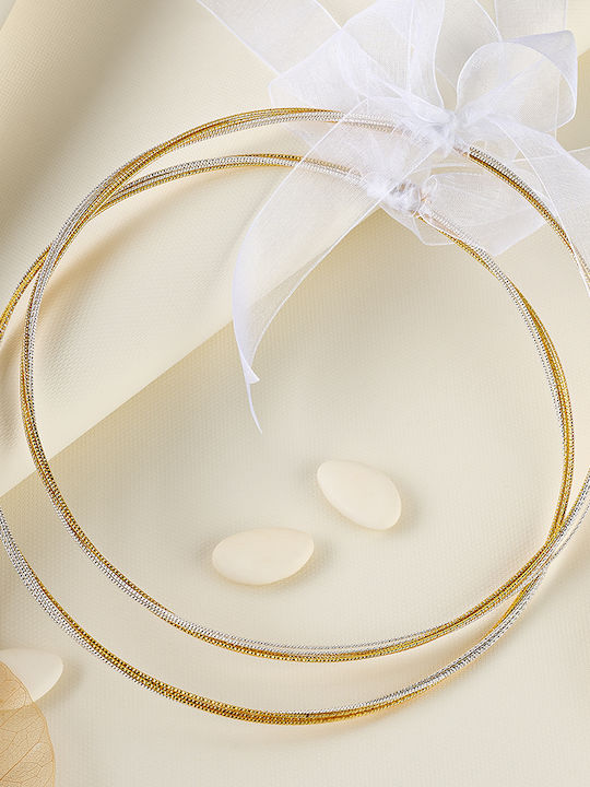 Two-Tone Beautiful Silver Plated Wedding Crowns with Diamond-Studded Metal Technique
