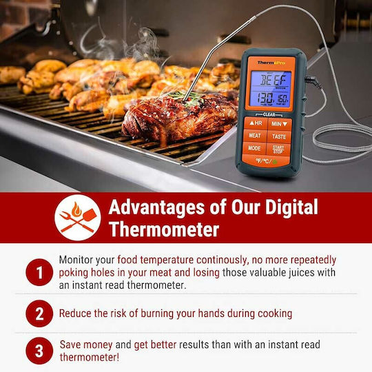 Thermo Pro Electronical Cooking Thermometer with Probe -9°C / +250°C