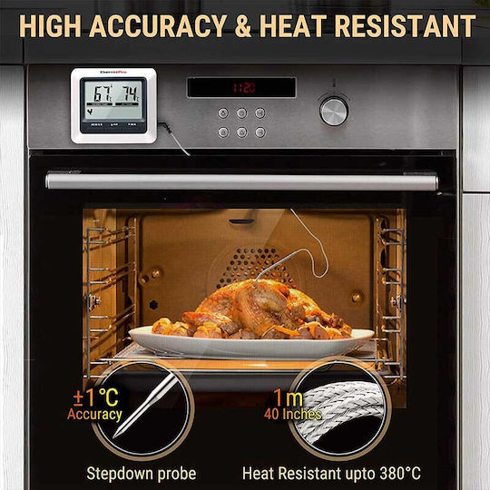 Thermo Pro Дигитален Термометър за храна Фурна с игла 0°C / +250°C