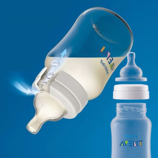 Philips Πλαστικό Μπιμπερό Κατά των Κολικών με Θηλή Σιλικόνης για 3+ μηνών 330ml