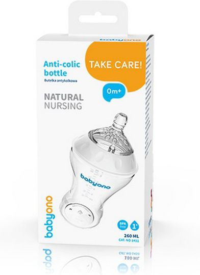 Babyono Baby Bottle Natural Nursing Anti-colic with Silicone Teat for 0+ Months 260ml