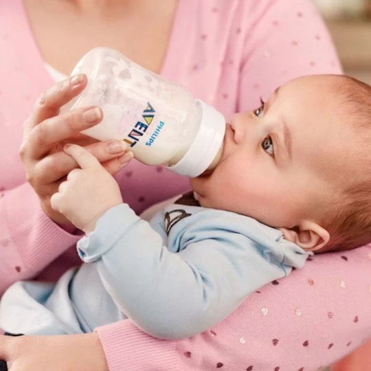 Philips Πλαστικό Μπιμπερό Κατά των Κολικών με Θηλή Σιλικόνης για 1+ μηνών Λευκό 260ml