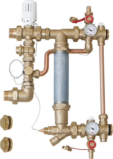 Giacomini R557ry043 Thermostatic Mixing Group 3-Circuit Valve