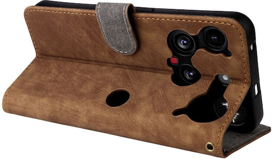Brush Magnetic Brieftasche Braun (Nothing Phone (3))