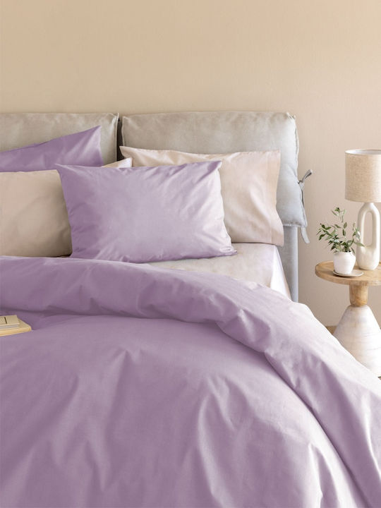 Palamaiki Etoile/2 Σετ Μαξιλαροθήκες με Φάσα Lilac 52x72εκ.