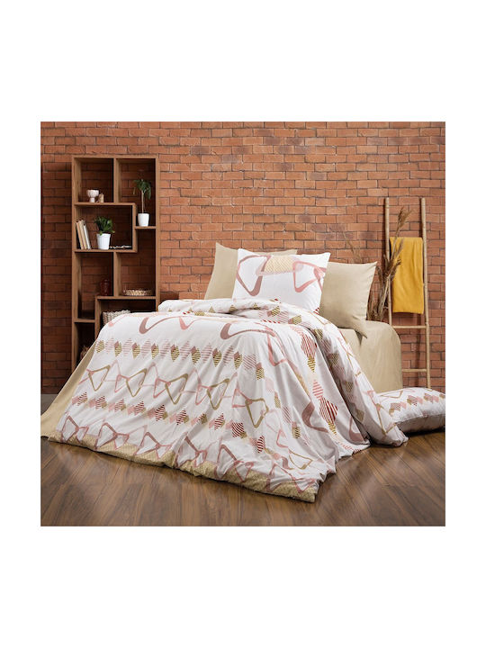 Μαξιλαροθήκη με Φάσα White-beige 50x70εκ.