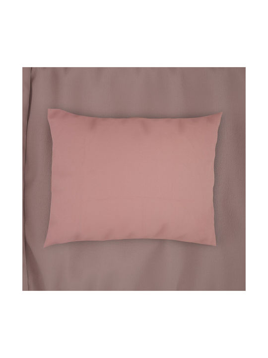 Dimcol Μαξιλαροθήκη με Φάσα Dusty Rose 50x70εκ.