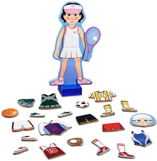 Melissa & Doug Μαγνητικό Παιχνίδι Κατασκευών Ντύνω την Τζούλια για Παιδιά 3+ Ετών 15164