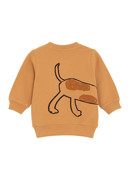 Kids Sweatshirt Brown Lucky Boy