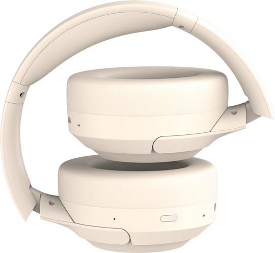 Kruger & Matz F8A Ασύρματα / Ενσύρματα Over Ear Ακουστικά Μπεζ