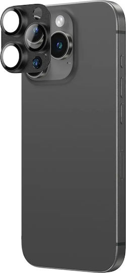 AmazingThing Camera Protection Tempered Glass Black for the iPhone 16 Pro, iPhone 16 Pro Max