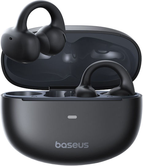 Baseus Bowie MC1 Open Ear Bluetooth Handsfree Earphones with Sweat Resistance and Charging Case Black