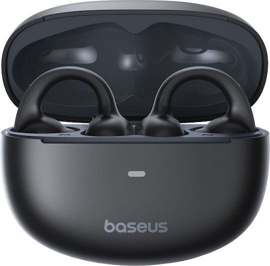 Baseus Bowie MC1 Open Ear Bluetooth Handsfree Earphones with Sweat Resistance and Charging Case Black